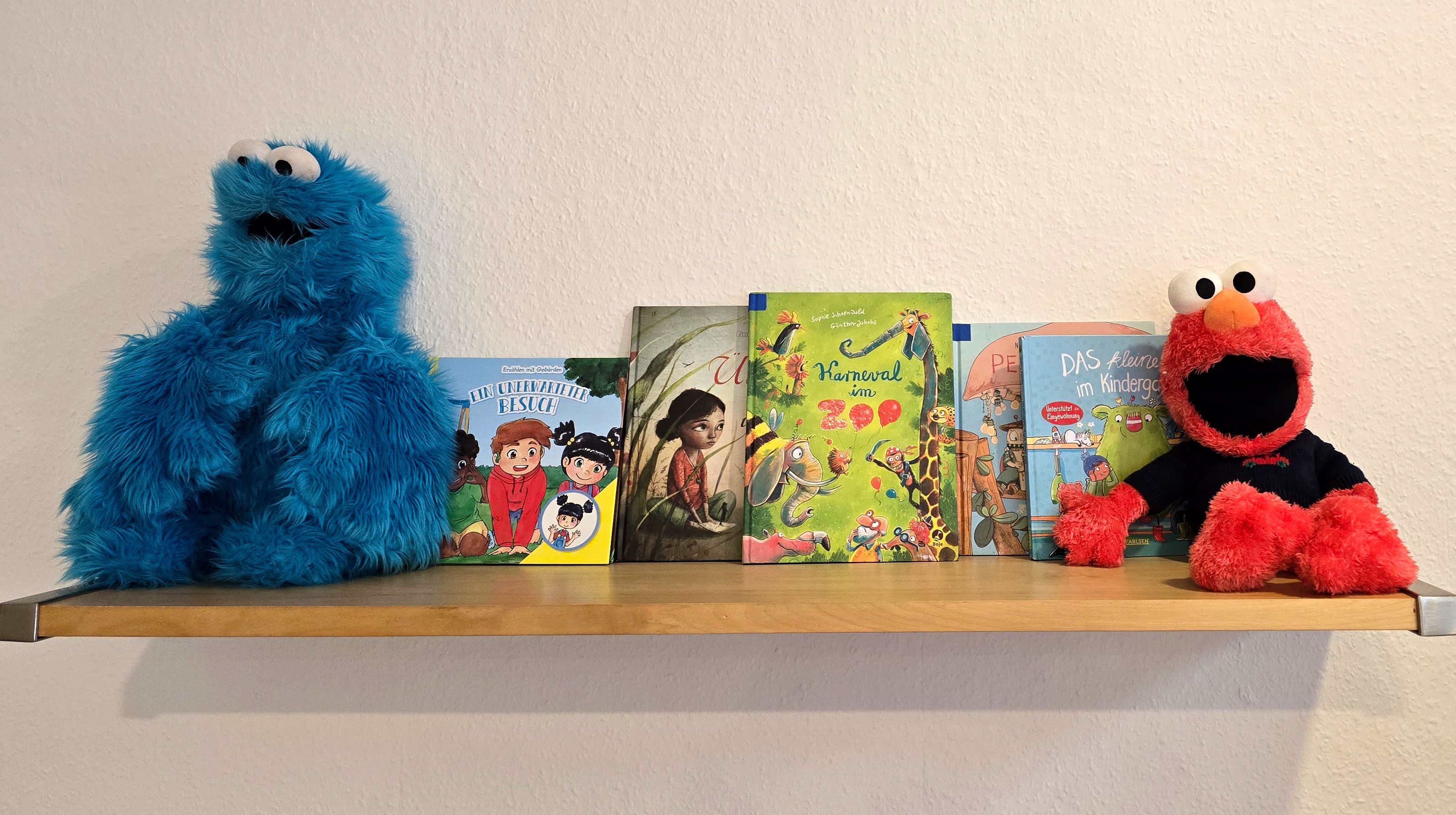 The Cookie Monster on the Bookshelf